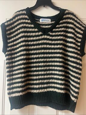 Big Water Blue Sky Striped V-Neck Sweater Vest by UO